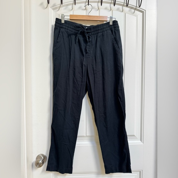 Gap Factory Black Cotton/Rayon Drawstring Elastic Waist Easy Pants. Size M - Picture 2 of 8